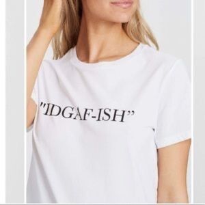 Charlie Holiday Anthropologie IDGAF-ish Graphic Tee